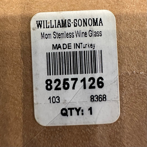 "Mom" Stemless Wine Glass - by Williams Sonoma - Picture 2 of 2